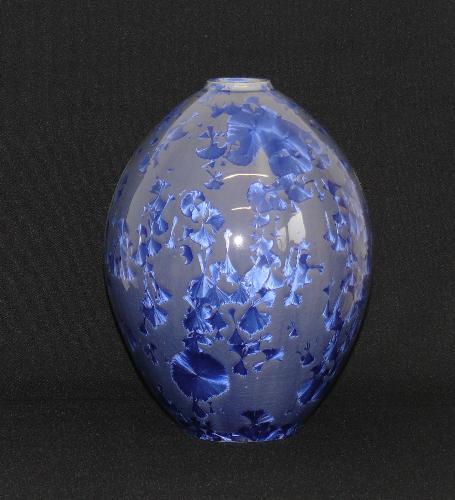 vase with crystalline glaze